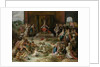 Allegory on the Abdication of Emperor Charles V in Brussels Belgium by Frans Francken II