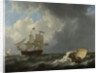 Ships on a Stormy Sea by Johannes Christiaan Schotel