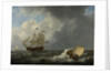 Ships on a Stormy Sea by Johannes Christiaan Schotel