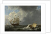 Ships on a Stormy Sea by Johannes Christiaan Schotel