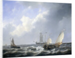 Seascape from the Zeeland Waters, near the Island of Schouwen, The Netherlands by Petrus Johannes Schotel
