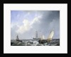 Seascape from the Zeeland Waters, near the Island of Schouwen, The Netherlands by Petrus Johannes Schotel