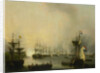 Bombardment of Palembang, Sumatra, by the Dutch Fleet, 24 June 1821, Indonesia by Martinus Schouman