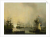 Bombardment of Palembang, Sumatra, by the Dutch Fleet, 24 June 1821, Indonesia by Martinus Schouman