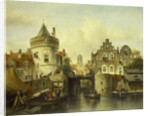 Imaginary View based on the Kolksluis, Amsterdam, The Netherlands by Samuel Verveer