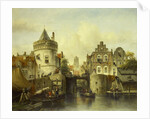 Imaginary View based on the Kolksluis, Amsterdam, The Netherlands by Samuel Verveer