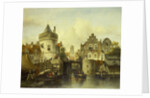 Imaginary View based on the Kolksluis, Amsterdam, The Netherlands by Samuel Verveer