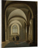 The westernmost bays of the south aisle of the Mariakerk in Utrecht, The Netherlands by Pieter Jansz. Saenredam