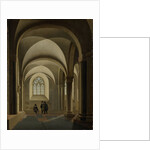 The westernmost bays of the south aisle of the Mariakerk in Utrecht, The Netherlands by Pieter Jansz. Saenredam