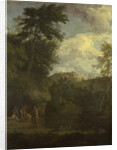Arcadian Landscape with Diana Bathing by Johannes Glauber