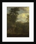 Arcadian Landscape with Diana Bathing by Johannes Glauber