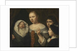 Portrait of a young woman with three children by Wallerant Vaillant