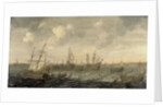 The Dutch Herring Fleet under Sail by Cornelis Beelt