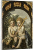 Christian Allegory with two Children with Cross and Chalice by Anonymous