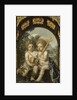 Christian Allegory with two Children with Cross and Chalice by Anonymous