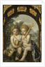 Christian Allegory with two Children with Cross and Chalice by Anonymous