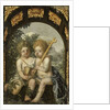Christian Allegory with two Children with Cross and Chalice by Anonymous