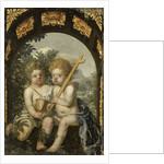 Christian Allegory with two Children with Cross and Chalice by Anonymous
