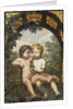 Christian Allegory with two Children with a Bible and Snake by Anonymous
