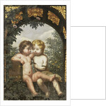 Christian Allegory with two Children with a Bible and Snake by Anonymous