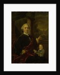 Family Portrait of Jan van de Poll, Banker and Burgomaster of Amsterdam with his young Son Harman by Jan Maurits Quinkhard