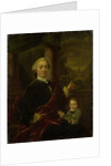 Family Portrait of Jan van de Poll, Banker and Burgomaster of Amsterdam with his young Son Harman by Jan Maurits Quinkhard