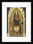Virgin and Child Enthroned with Four Saints, Saints John the Baptist, Antony Abbot, Elizabeth of Hungary, a female saint by Anonymous