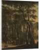 View of a Forest with Hunters by Jan Hackaert