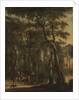 View of a Forest with Hunters by Jan Hackaert