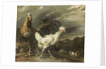 Cock, a Hen and other Poultry by Pieter Jansz. van Ruyven