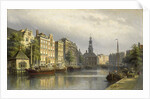 The Singel, Amsterdam, looking towards the Mint. by Eduard Alexander Hilverdink