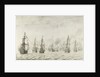 The Battle of Dunkirk, France by Willem van de Velde I