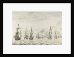 The Battle of Dunkirk, France by Willem van de Velde I
