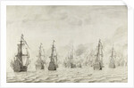 The Battle of Dunkirk, France by Willem van de Velde I