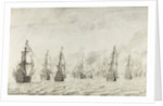 The Battle of Dunkirk, France by Willem van de Velde I