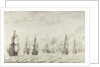 The Battle of Dunkirk, France by Willem van de Velde I