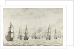 The Battle of Dunkirk, France by Willem van de Velde I