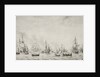 The Battle of the Downs by Willem van de Velde I