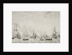 The Battle of the Downs by Willem van de Velde I