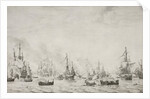 The Battle of the Downs by Willem van de Velde I