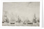 The Battle of the Downs by Willem van de Velde I