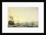 Council of War aboard The Queen Charlotte Held by Lord Exmouth before the Bombardment of Algiers, 26 August 1816 by Nicolaas Baur