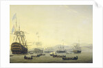 Council of War aboard The Queen Charlotte Held by Lord Exmouth before the Bombardment of Algiers, 26 August 1816 by Nicolaas Baur