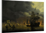 Bombardment of Algiers by the Anglo-Dutch Fleet under Lord Exmouth and Vice-Admiral Jonkheer Theodorus Frederik van Capellen, 27 August 1816 by Nicolaas Baur