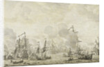 Episode from the Battle between the Dutch and Swedish Fleets in the Sound, 8 November 1658 by Willem van de Velde I
