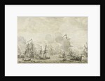 Episode from the Battle between the Dutch and Swedish Fleets in the Sound, 8 November 1658 by Willem van de Velde I