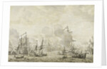 Episode from the Battle between the Dutch and Swedish Fleets in the Sound, 8 November 1658 by Willem van de Velde I