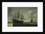 The Taking of the English Flagship The Royal Charles during the Expedition to Chatham, June 1667 (Raid on the Medway Kent UK) by Jeronymus van Diest II