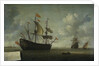 The Taking of the English Flagship The Royal Charles during the Expedition to Chatham, June 1667 (Raid on the Medway Kent UK) by Jeronymus van Diest II
