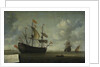 The Taking of the English Flagship The Royal Charles during the Expedition to Chatham, June 1667 (Raid on the Medway Kent UK) by Jeronymus van Diest II